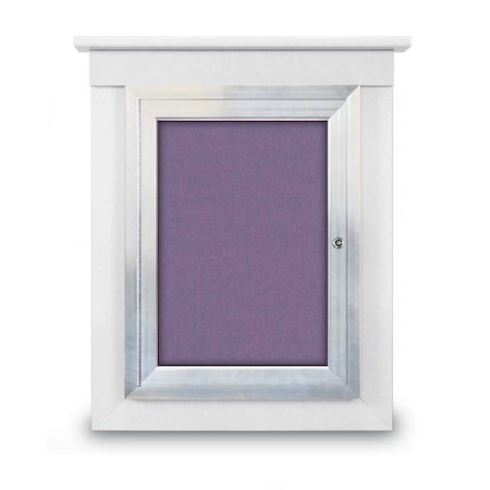 United Visual Products Sliding Glass Enclosed Letterboard, 72"x3 UV9007ACS-SATIN-GREEN